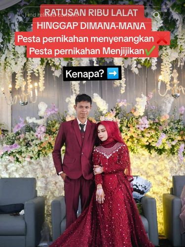 Acara pernikahan penuh dengan ribuan lalat, bikin pengantin dan keluarga sedih viral di media sosial.