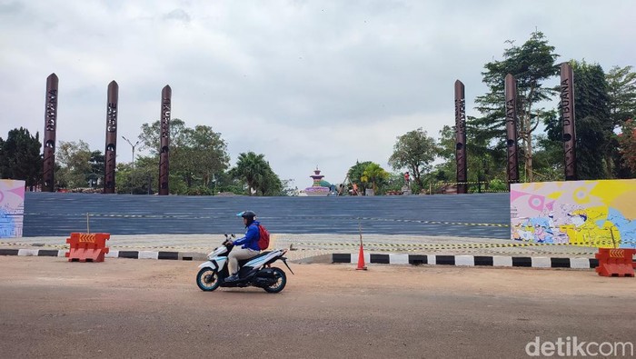 Alun-alun Ciamis, Rabu (6/9/2023).