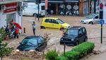 Banjir Dahsyat Terjang Yunani, 1 Orang Tewas Tertimpa Tembok Roboh