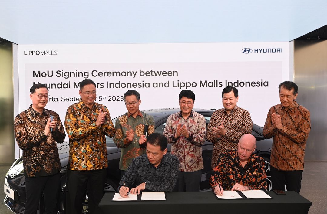 Hyundai kerja sama dengan Lippo untuk penyediaan SPKLU di 52 mal di Indonesia