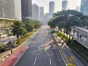Ada KTT ASEAN, Jl Sudirman-Bundaran HI Steril Pagi Ini
