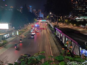 Penampakan Jl Sudirman Steril karena Ada Gala Dinner KTT ASEAN