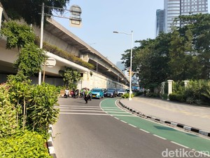 Delegasi KTT ASEAN Melintas, Jl Prof Dr Satrio Arah Sudirman Buka Tutup
