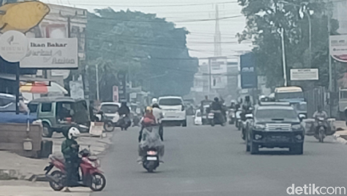 Kabut asap masih menyelimuti sejumlah wilayah di Jambi