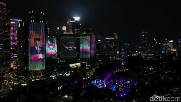 Keren Banget, Begini Potret Video Mapping Gala Dinner KTT ASEAN