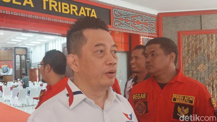 Ketua DPW Perindo Sumut Rudi Zulham Hasibuan. (Finta Rahyuni/detikSumut)