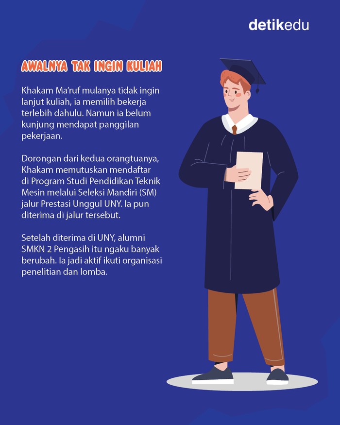 Khakam, wisudawan UNY yang punya 170-an penghargaan