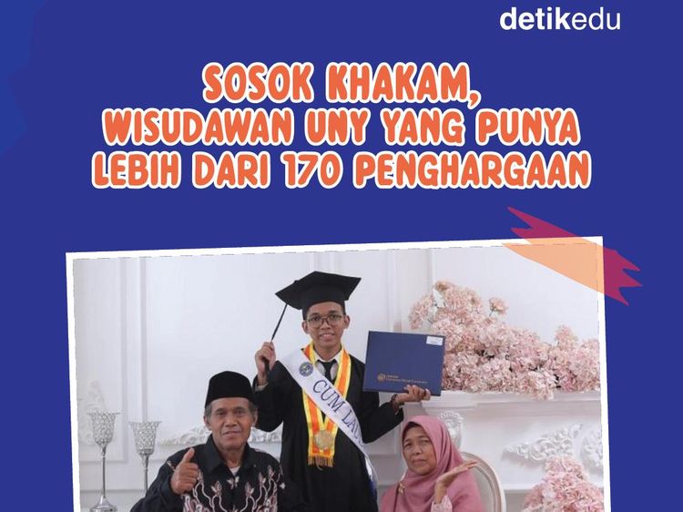 Infografis: Ini Khakam, Wisudawan UNY yang Punya 170-an Penghargaan