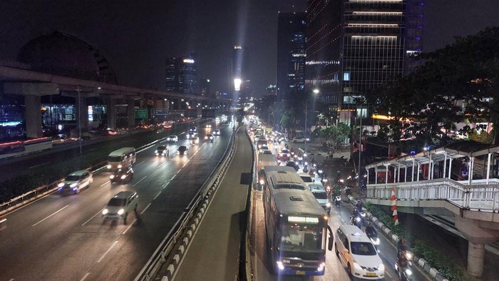 Lalin di Jl Gatot Subroto Pancoran (Rumondang/detikcom)