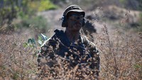 Sistem latihan FTX kali ini menggunakan force on force atau pasukan sendiri dengan penimbul situasi atau bulsi. (Foto: Istimewa/dok TNI)