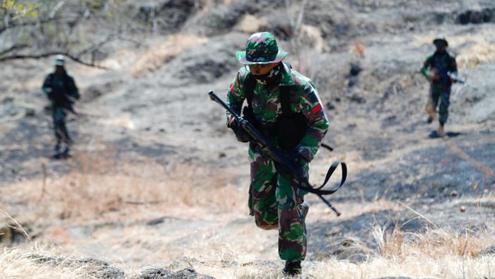 Latihan bersama Prajurit TNI dan Australia di ajang Super Garuda Shield 2023.