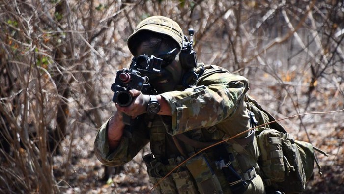 Latihan bersama Prajurit TNI dan Australia di ajang Super Garuda Shield 2023. Latihan bersama Prajurit TNI dan Australia di ajang Super Garuda Shield 2023.