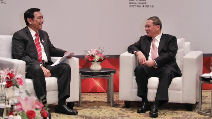 Menko Marves Luhut dan PM China Li Qiang