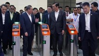 Perdana Menteri China Li Qiang meninjau kesiapan operasional KA Cepat Relasi Jakarta-Bandung di sela-sela kunjungannya ke Indonesia  