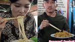 Gaya Pasangan Korea Kulineran di Indonesia, Beli Mendoan hingga Nasi Kucing