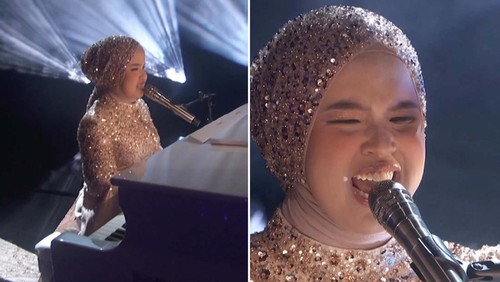 Penampilan Putri Ariani di babak semifinal Americas Got Talent (AGT) 2023 di Pasadena, Los Angeles, AS memukau juri dan penonton.