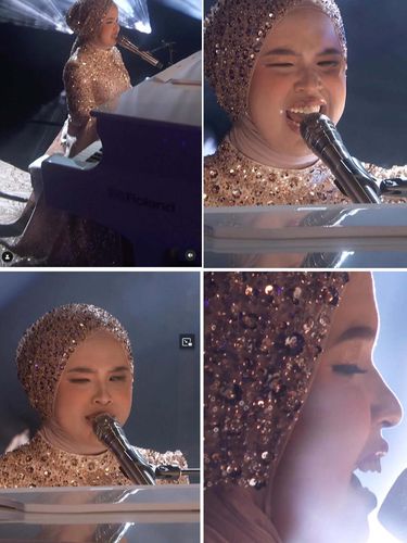 Penampilan Putri Ariani di babak semifinal America's Got Talent (AGT) Penampilan Putri Ariani di babak semifinal America's Got Talent (AGT) 2023 di Pasadena, Los Angeles, AS memukau juri dan penonton.