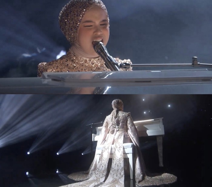 Penampilan Putri Ariani di babak semifinal Americas Got Talent (AGT) 2023 di Pasadena, Los Angeles, AS memukau juri dan penonton.