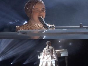 Gaya Hijab Putri Ariani Saat Raih Standing Ovation Juri di Semifinal AGT 2023
