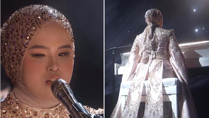 Penampilan Putri Ariani di babak semifinal Americas Got Talent (AGT) 2023 di Pasadena, Los Angeles, AS memukau juri dan penonton.