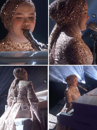 Penampilan Putri Ariani di babak semifinal America's Got Talent (AGT) Penampilan Putri Ariani di babak semifinal America's Got Talent (AGT) 2023 di Pasadena, Los Angeles, AS memukau juri dan penonton.