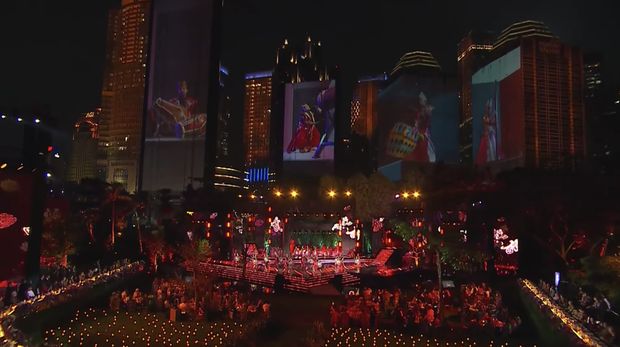 Penampilan sejumlah hiburan dalam Gala dinner atau jamuan makan malam dalam serangkaian acara Konferensi Tingkat Tinggi (KTT) ASEAN pada Rabu malam (6/9/2023) di Hutan Kota by Plataran, Jakarta. (Tangkapan Layar youtube Kemkominfo TV)