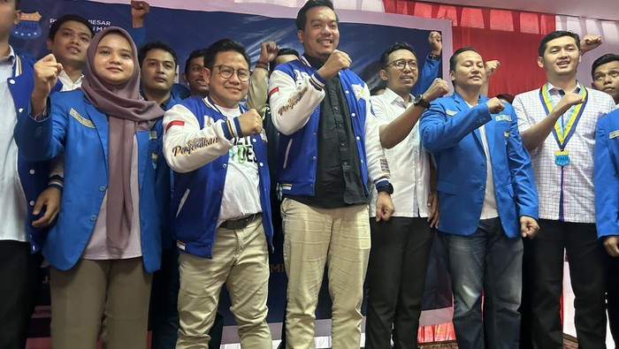PMII Dukung Cak Imin cawapres (Kadek/detikcom)