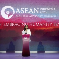 Raline Shah jadi salah satu pembicara di hari kedua ASEAN Business & Investment Summit 2023, yang merupakan rangkaian dari KTT ASEAN, pada Senin (4/9/2023). Foto: Instagram/@ralineshah