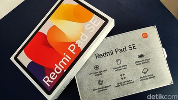 Ketika dibuka akan disambut dengan fitur utama tablet Redmi Pad SE. Foto: Adi Fida Rahman/detikINET