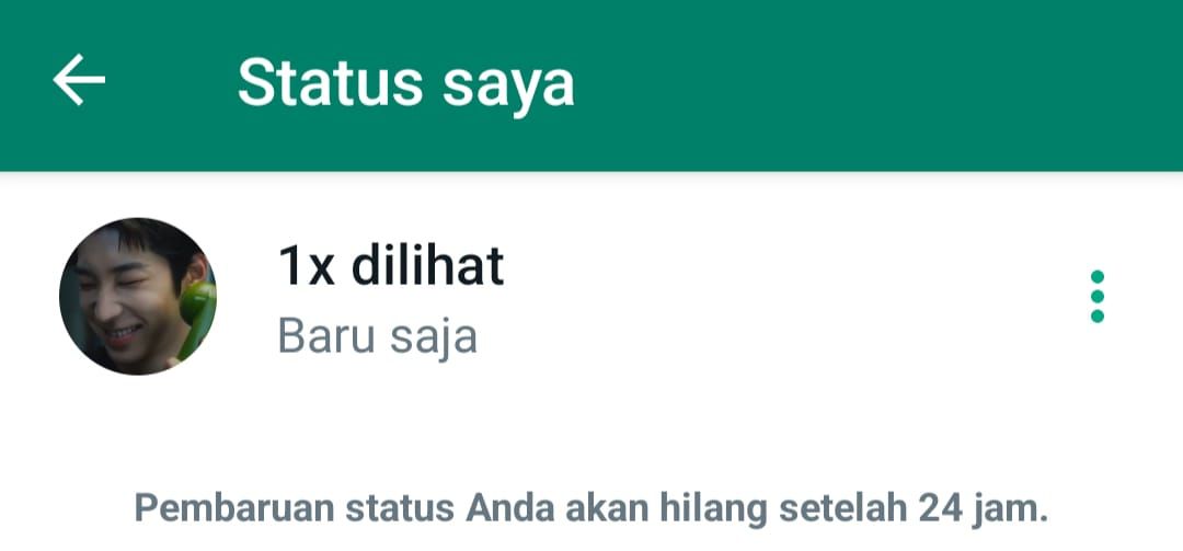 Tampilan Tanda X di WhatsApp
