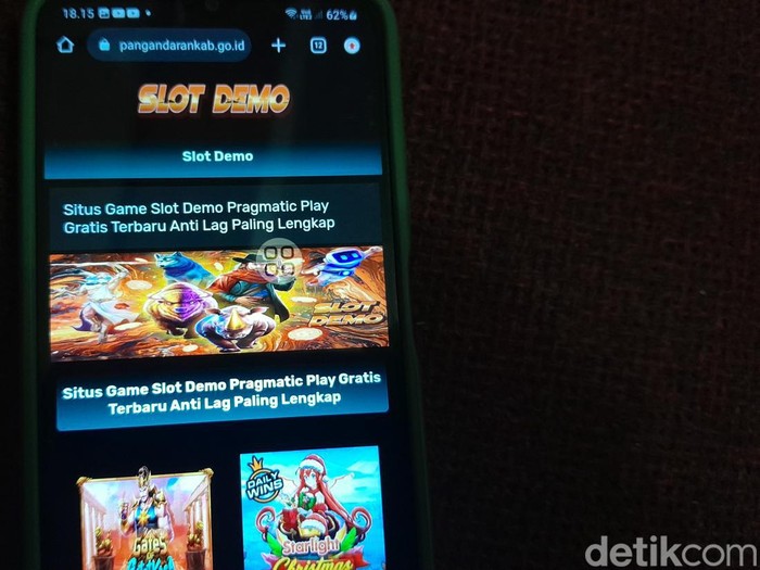 Tampilan web JDIH Pangandaran