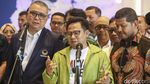 Tiba di Nasdem Tower, Cak Imin Disambut Shalawat