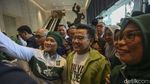 Tiba di Nasdem Tower, Cak Imin Disambut Shalawat