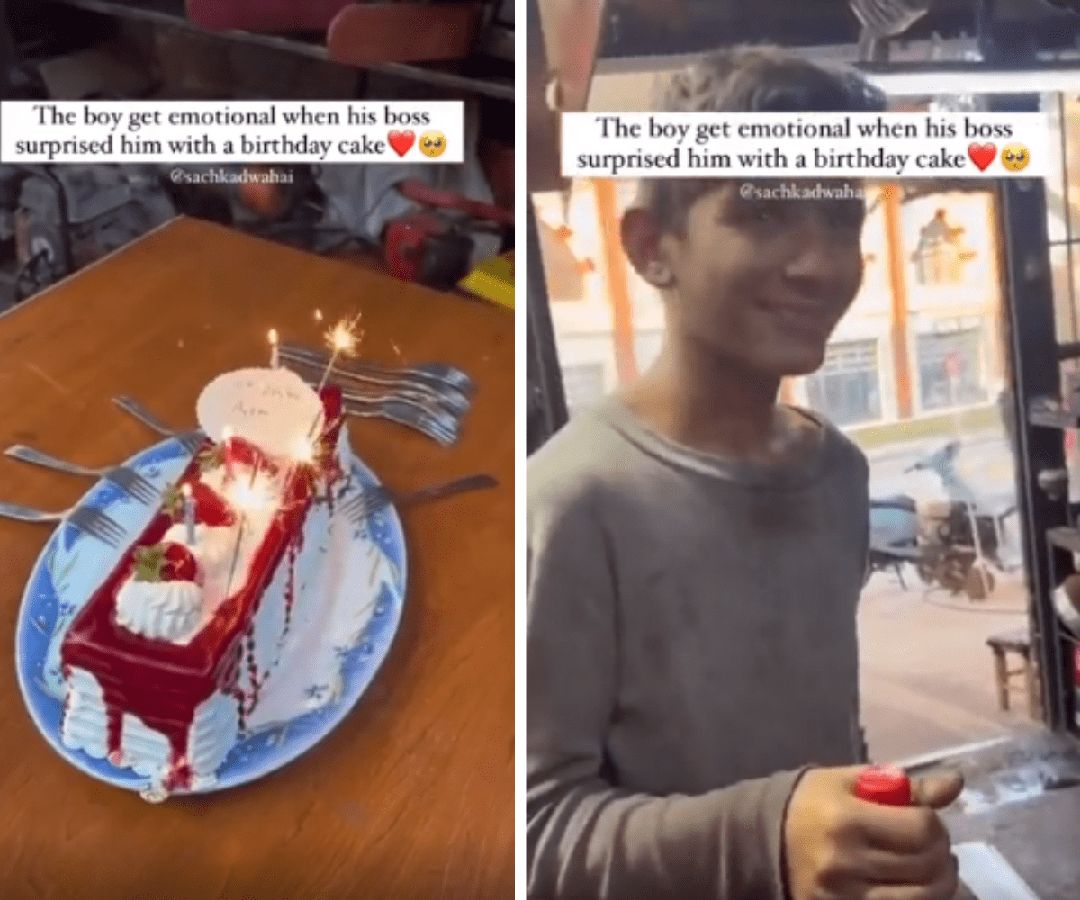 Video Remaja Dapat Kue Ultah dari Bosnya Bikin Netizen Terharu