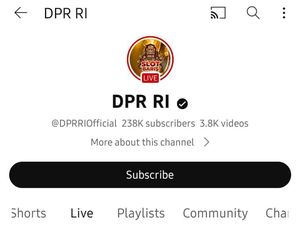 YouTube DPR RI Di-Hack, Tampilkan Live Judi Online!