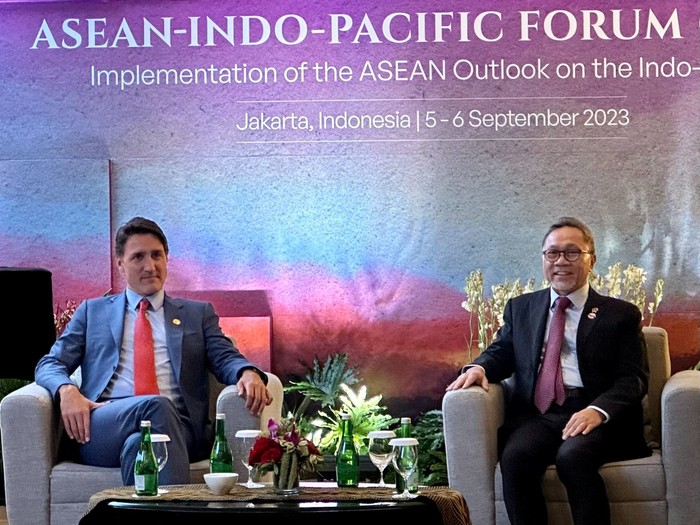 Zulkifli Hasan dan Justin Trudeau