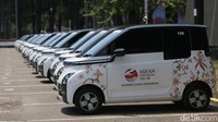Lebih lanjut, ia mengatakan 150 unit Wuling Air ev yang hadir di acara ini merupakan mobil yang diproduksi di Pabrik Cikarang. 