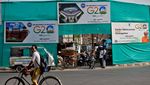 Jelang KTT G20, Kawasan Kumuh di New Delhi Ditutupi Kain