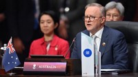 Sementara itu, PM Anthony Albanese menyampaikan pentingnya ASEAN bagi Australia. Dia juga sepakat bahwa Australia dan ASEAN memiliki visi yang sama untuk kemakmuran dan stabilitas ekonomi. Albanese pun berkomitmen untuk terus mendukung ASEAN. Media Center KTT ASEAN 2023/Akbar Nugroho Gumay.  