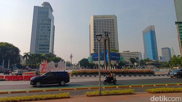 Kondisi lalu lintas di Bundaran HI