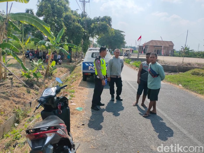 Lokasi kecelakaan di jalan Sadang-Mejobo, wilayah Desa Jojo, Kecamatan Mejobo, Kabupaten Kudus, Kamis (7/9/2023).