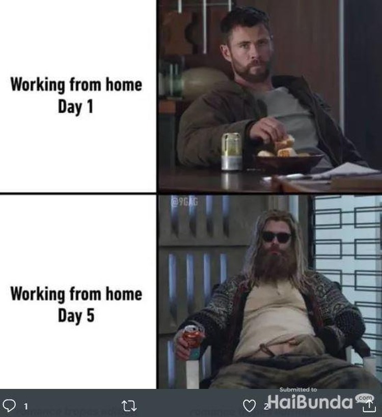 Meme kocak work from home (WFH) berikut ini kemungkinan besar bikin kamu ngangguk-ngangguk setuju. Kamu tim WFH atau WFO nih, detikers?