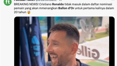 Meme Ronaldo Tak Masuk Nominasi Balllon dOr 2023, Messi Full Senyum