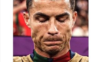 Cristiano Ronaldo untuk pertama kalinya sejak 2003 tidak masuk nominasi. Foto: Twitter