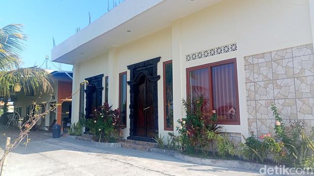 Penampakan rumah Reyna Usman yang digeledah KPK di Bali.