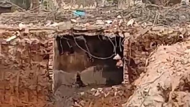 Penemuan bunker di gereja di Bandar Lampung.