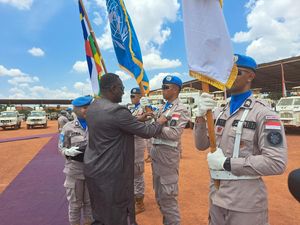 Pasukan FPU Indonesia Terima Medali Penghargaan UN Peacekeeping