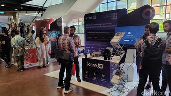 Di sini mengumpulkan lebih dari 300 perusahaan telko dan digital dari 40 negara, serta sekitar 1.000 peserta terdaftar. Foto: (Panji Saputro/detikINET).