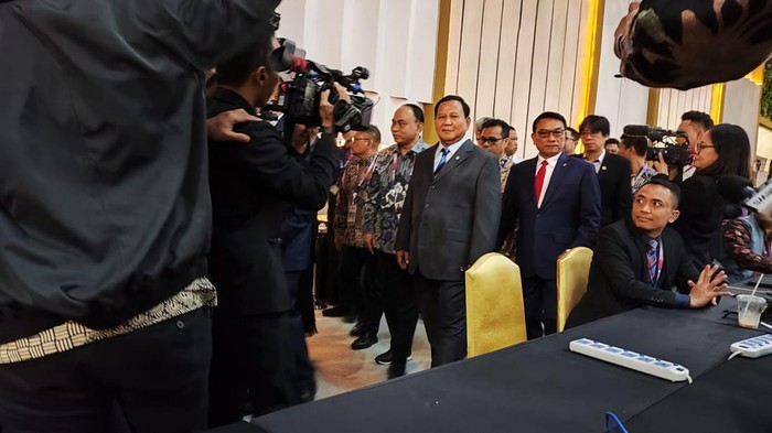Prabowo Mendadak Tinjau Media Center KTT ASEAN di JCC (Marlinda-detikcom)