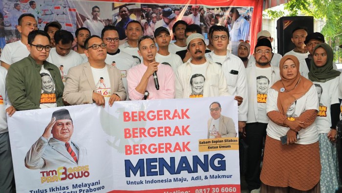 Relawan Tim Garis deklarasi dukung Prabowo. (Dok. Istimewa)